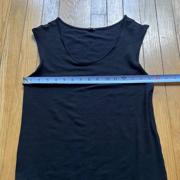 Monrow Size S Black Supersoft Sleeveless Drawstring Waist Tapered Tank Jumpsuit - Picture 7 of 13